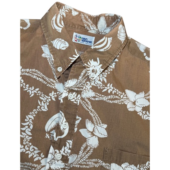 reyn spooner Other - Reyn Spooner Hawaiian Shirt Mens XL Aloha Tropical Floral 1/2 Button Down S/S